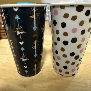 Ceramic duo tumblers- not used